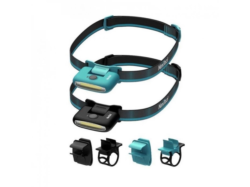 Фонарь налобный Nextool Multi Functional HeadLamp,80лм, 42гр, аккумулятор, синий (NE20005)-1