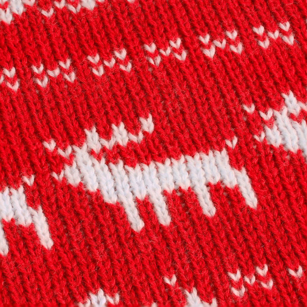 Плед Holidale, красный с молочным-5