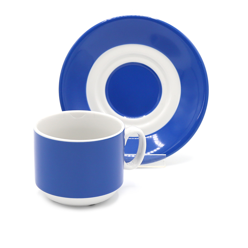 Чайная пара фарфоровая 220см³ &amp;quot;экспресс&amp;quot; &amp;quot;Sunrise&amp;quot; (7С1665Ф34), Синий-2
