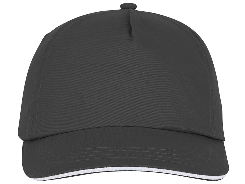 Пятипанельная кепка-сендвич Styx, серый-1