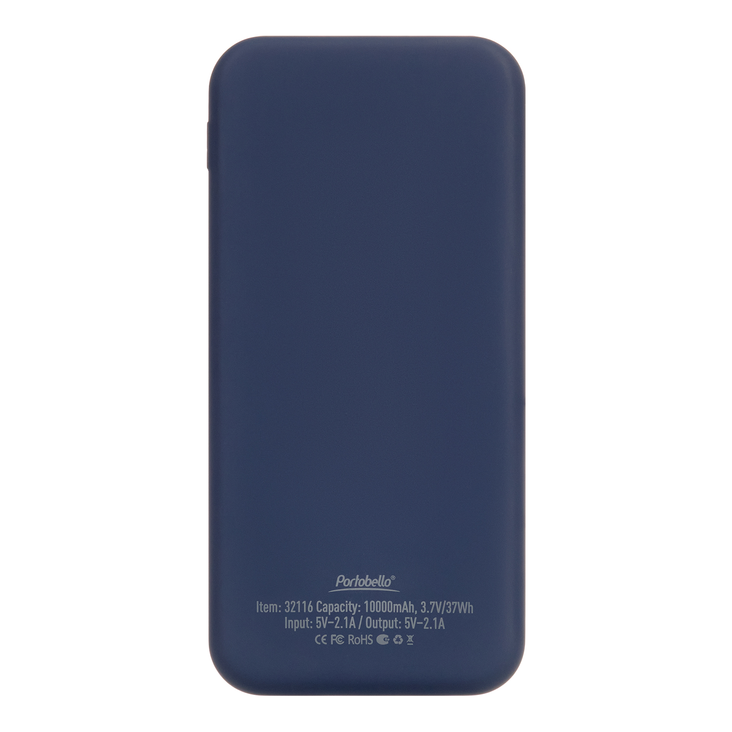 Внешний аккумулятор с подсветкой Luce 10000 mAh, синий-4