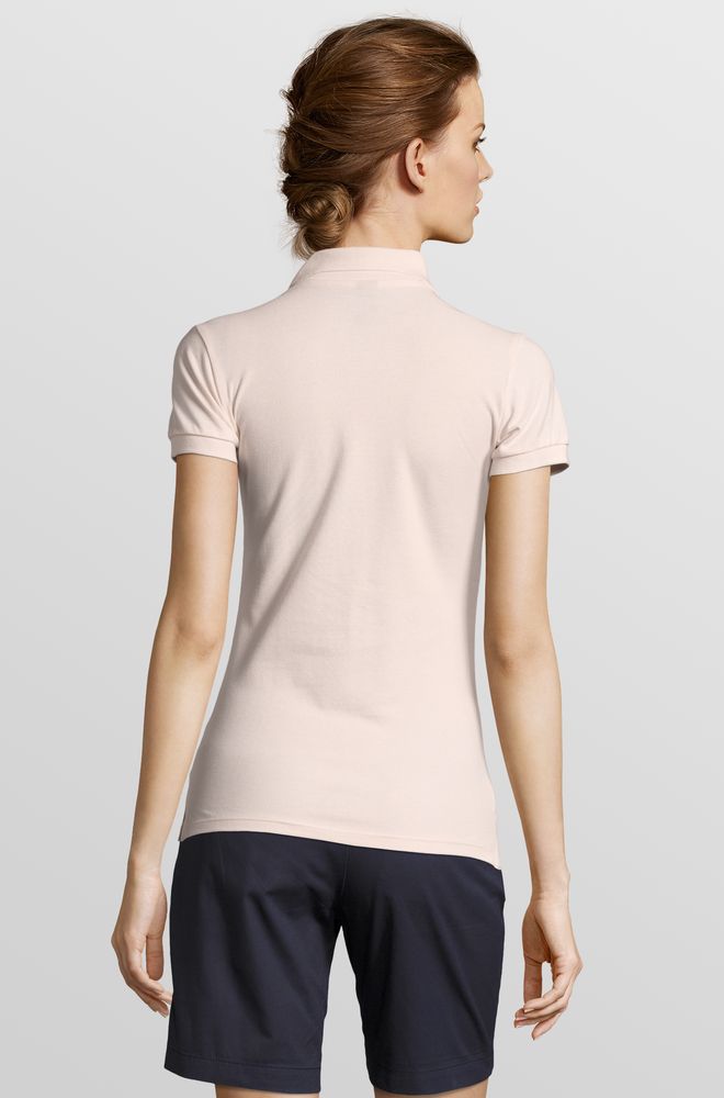 Рубашка поло женская People 210, нежно-розовая-4