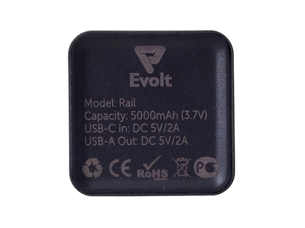Внешний аккумулятор Rail, 5000 mAh, черный-6