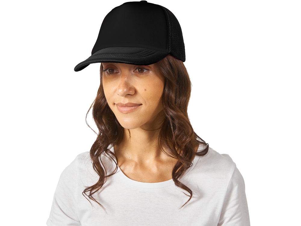 Бейсболка с сеткой Newport, черный-2