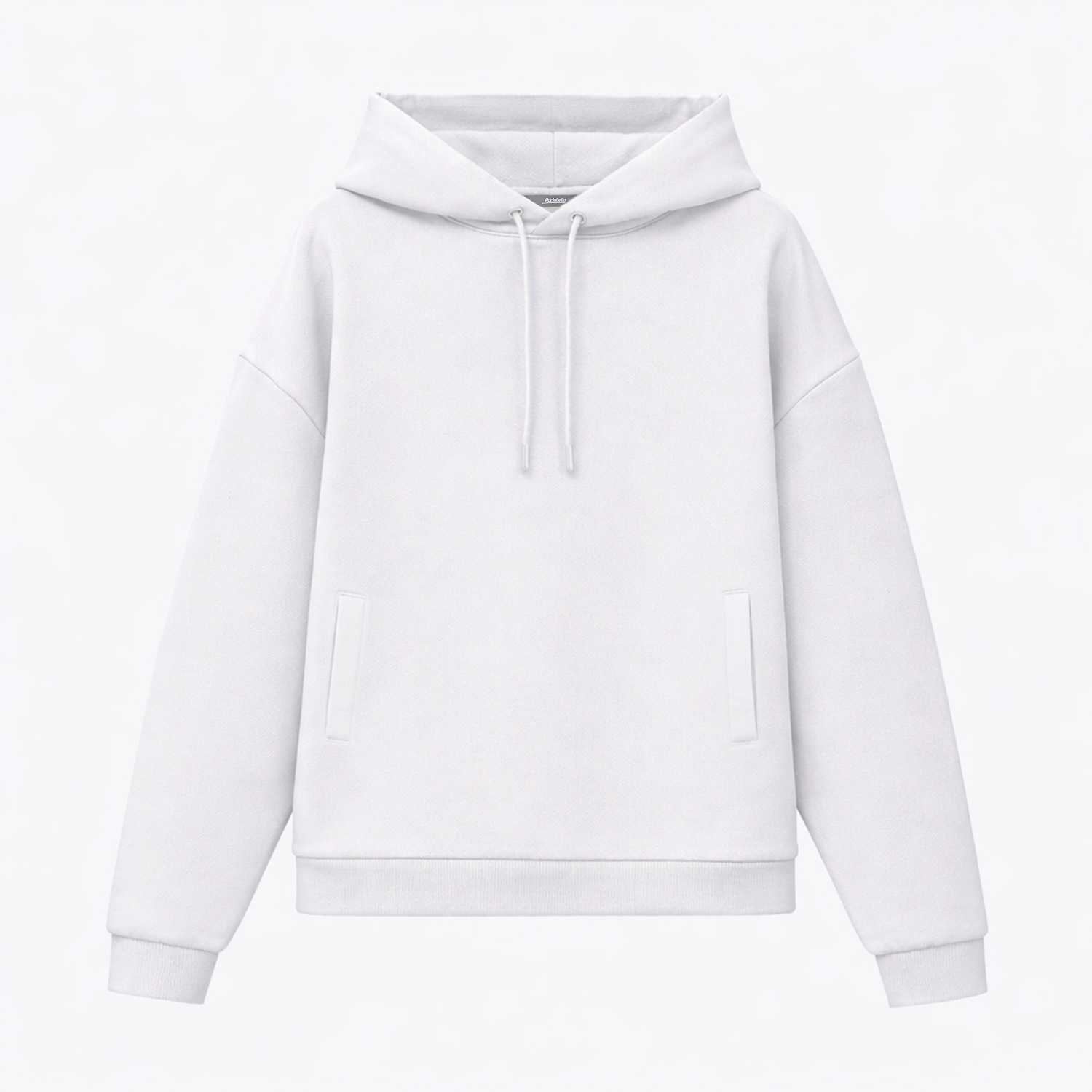 Худи релакс унисекс Баланс (Balance), с начесом, белый-0