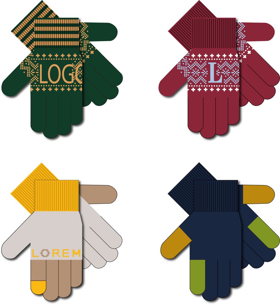 Перчатки на заказ Guanti, полушерсть-0