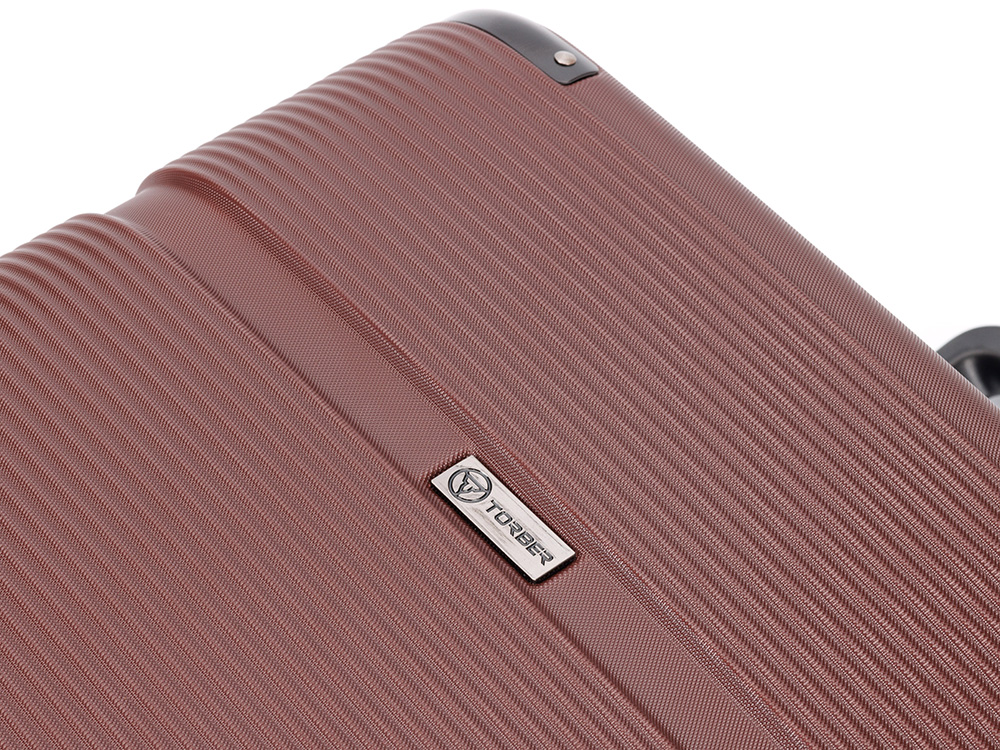 Чемодан TORBER Onego, бордовый, ABS-пластик, 79,5 х 51 х 29 см, 103 л-9
