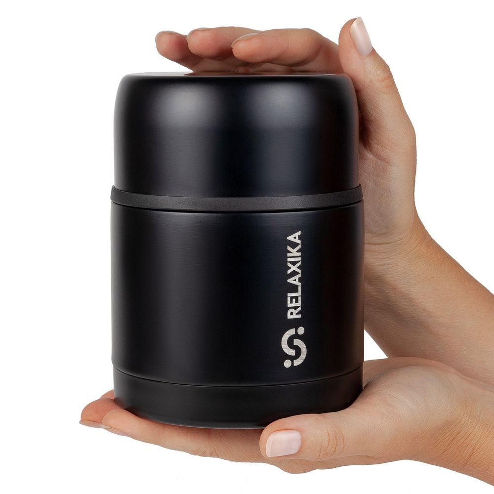 Термос для еды Relaxika 500, черный-3