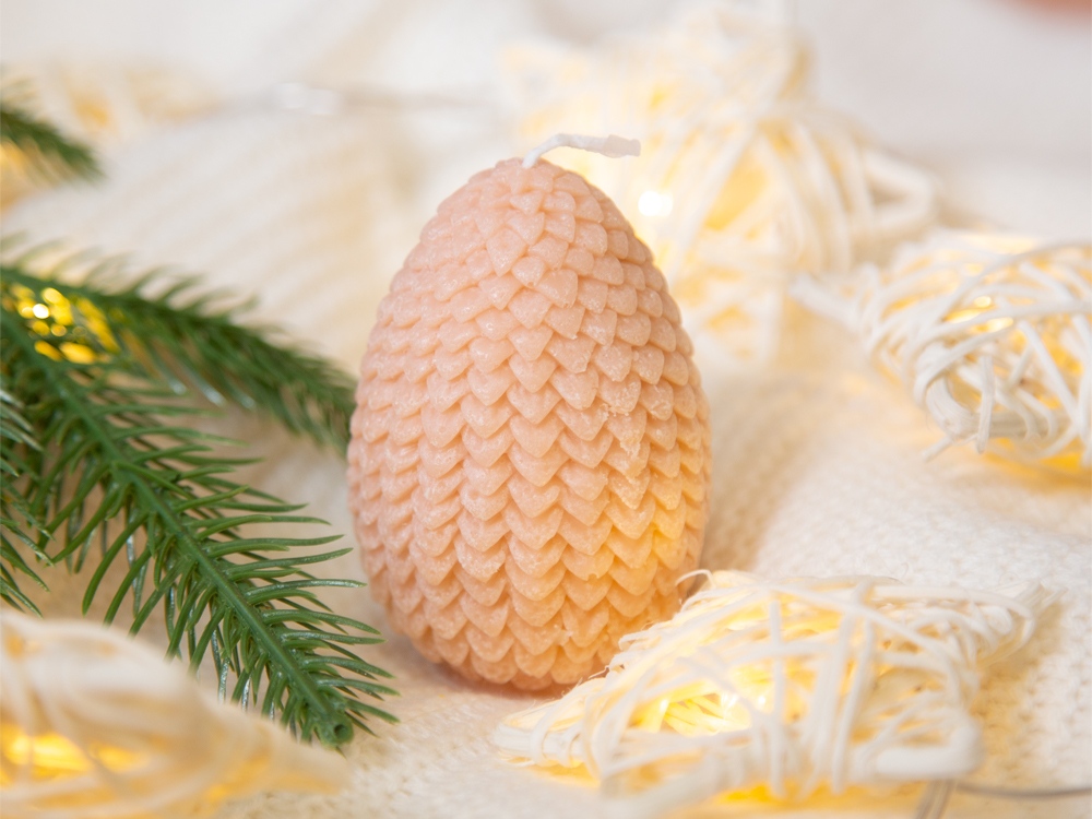 Свечи на подставке Дракон, яйцо дракона, елочка-14