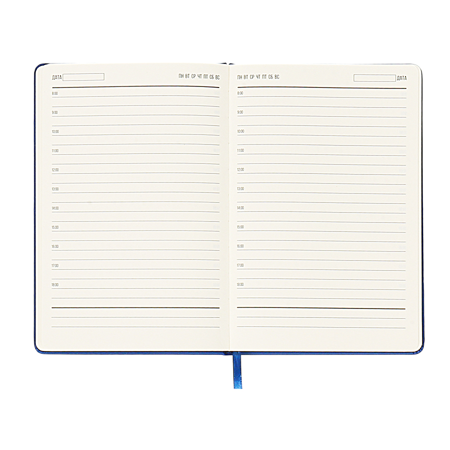 Ежедневник A5 недатированный Dear в твёрдом переплёте, Темно-синий-3