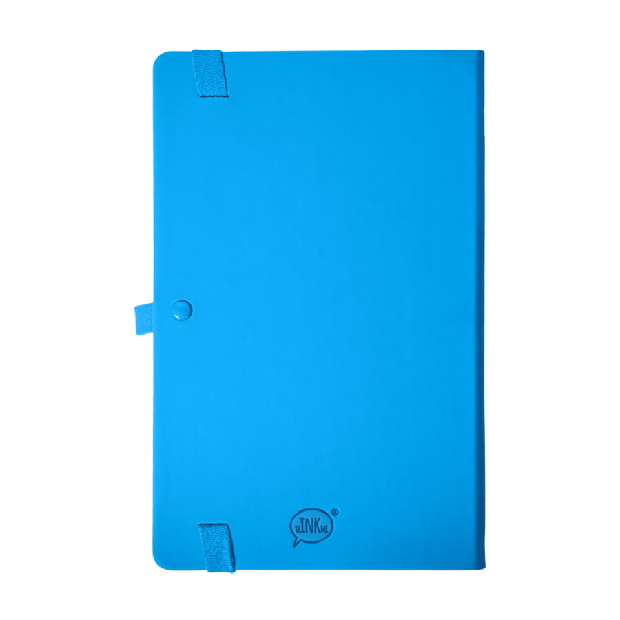 Бизнес-блокнот А5 FLIPPY, формат А5, в линейку, голубой-5