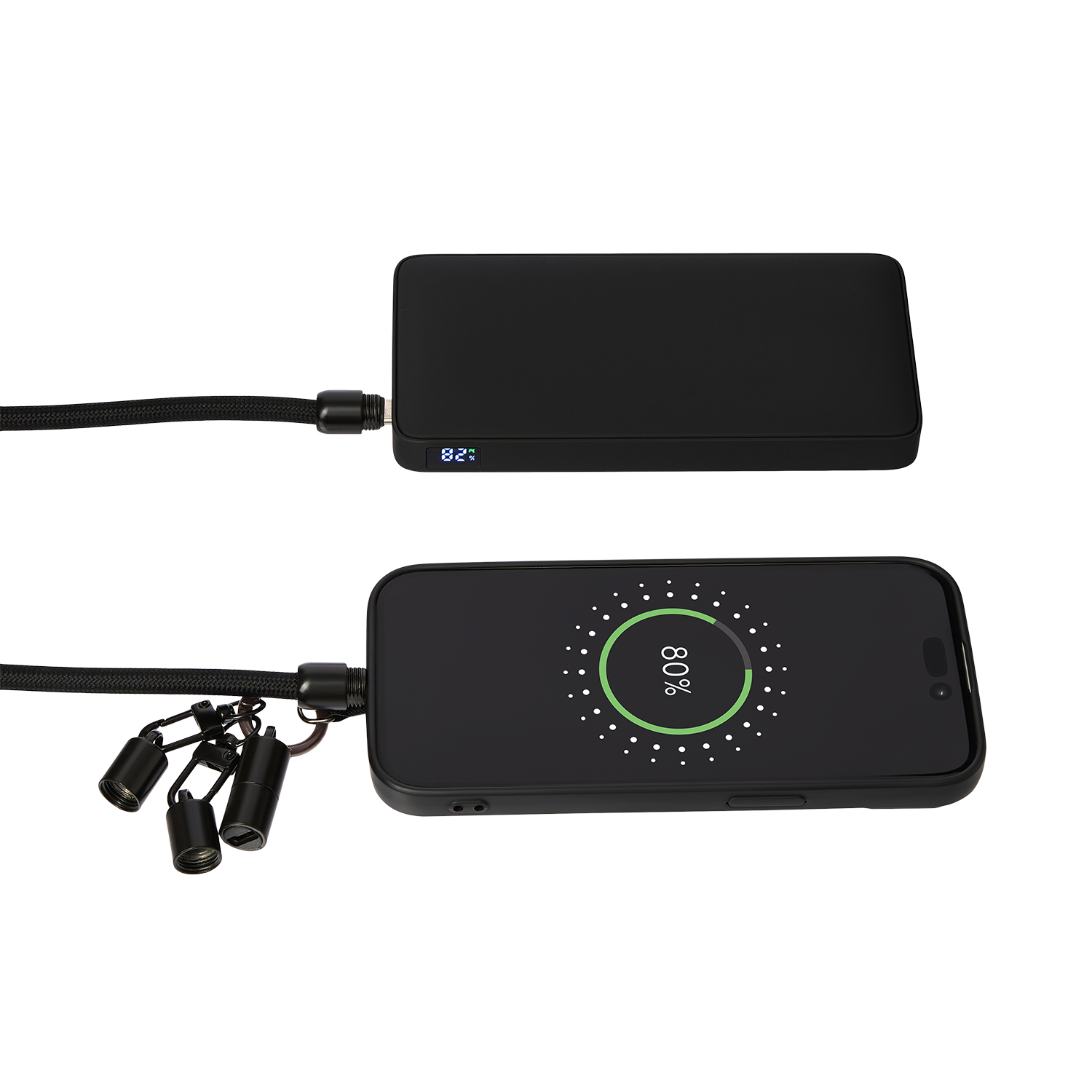 Кабель-ланьярд Voltrix, черный-4