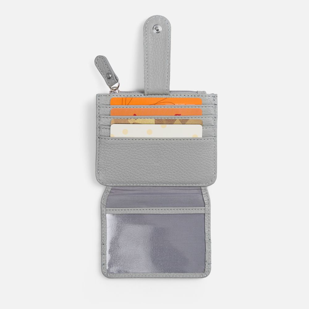 Картхолдер на молнии Unison, серый-2