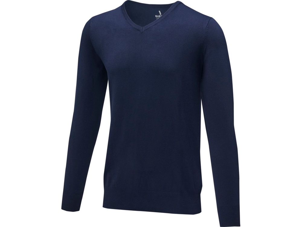 Мужской пуловер Stanton с V-образным вырезом, темно-синий-0