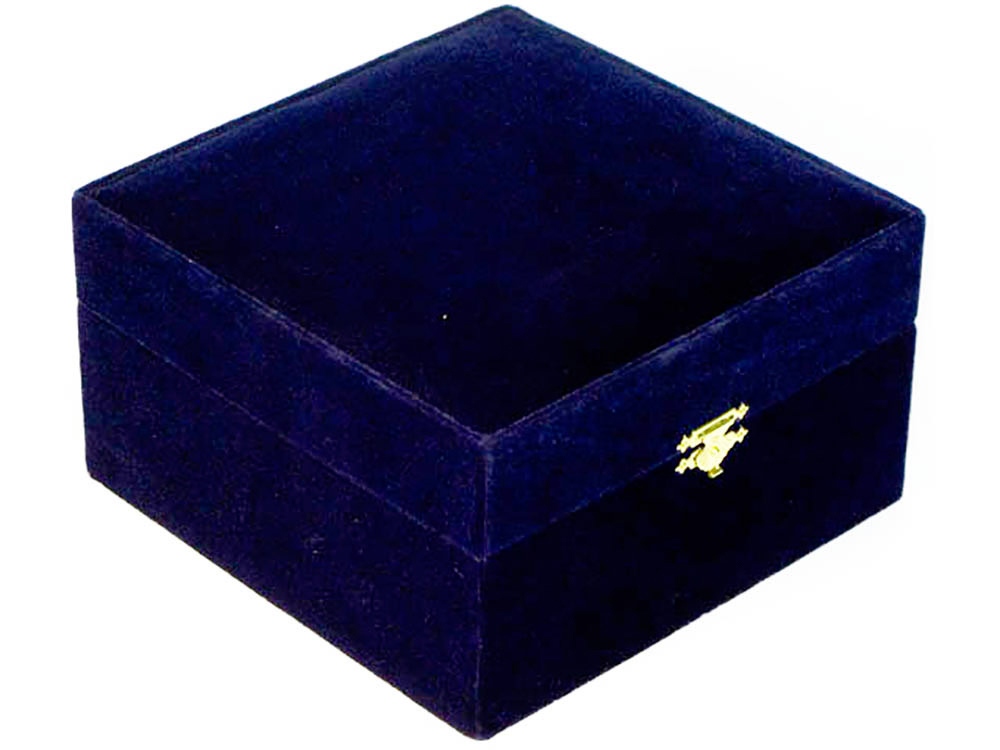 Набор: стакан с подстаканником и ложкой, белый/синий-1