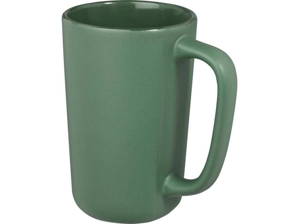 Керамическая кружка Perk объемом 480 мл, зеленый яркий-3