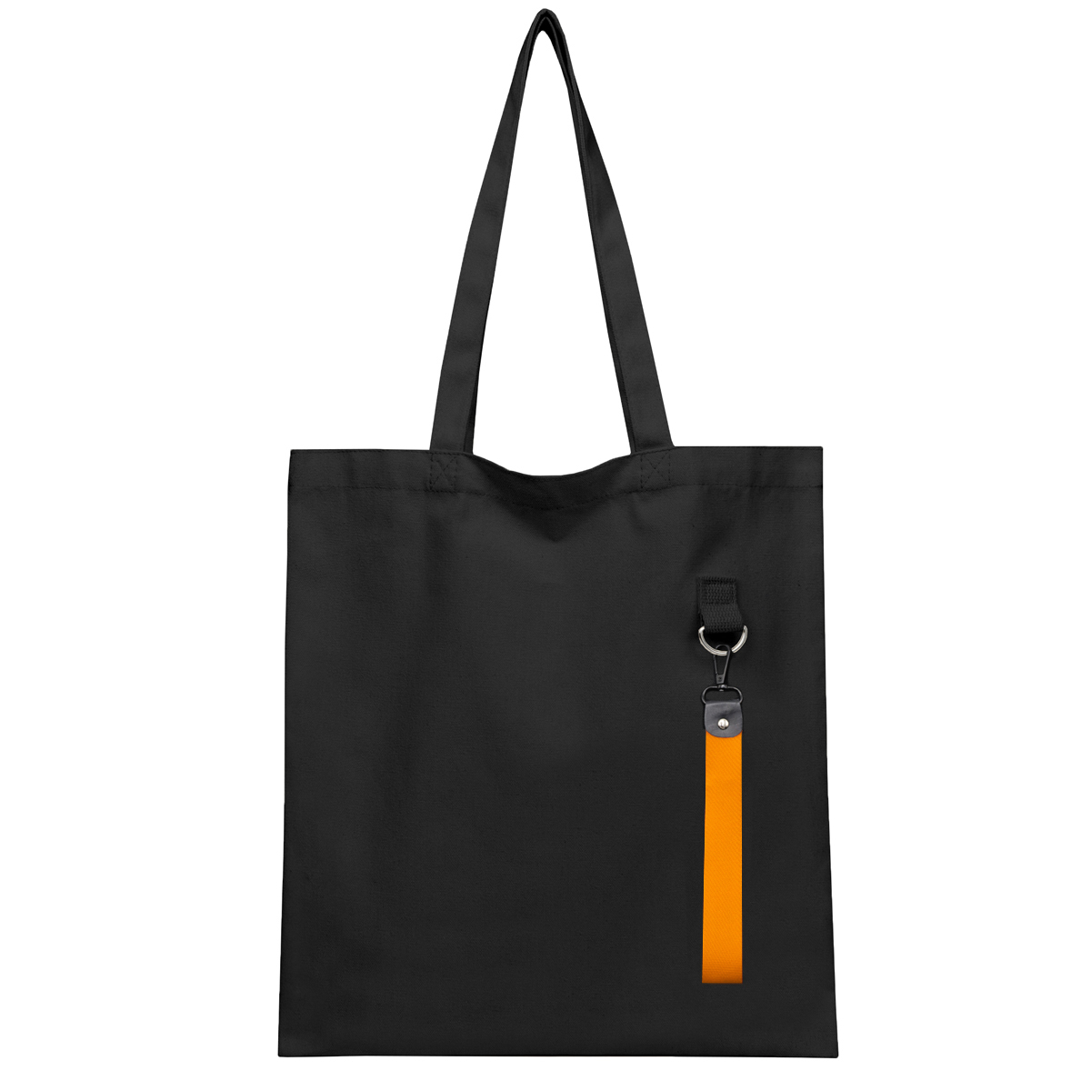 Сумка для покупок LUMISSA 325 г/м² с ремувкой, Чёрный/Оранжевый-2