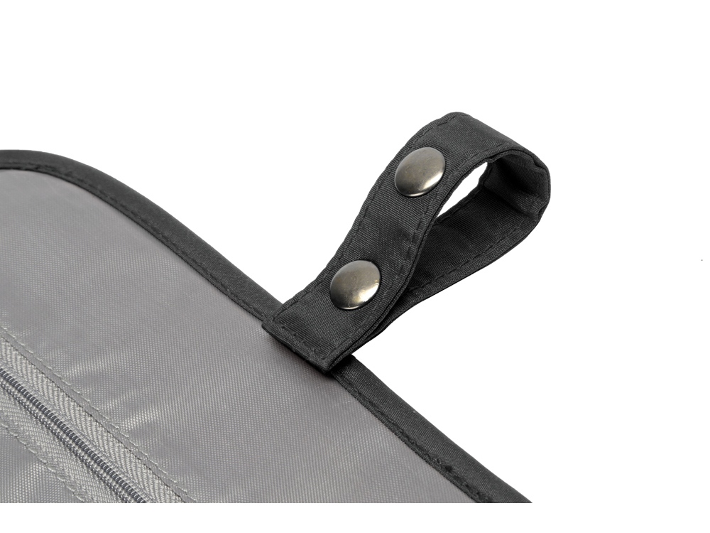 Несессер для путешествий со съемной косметичкой Flat, черный-3