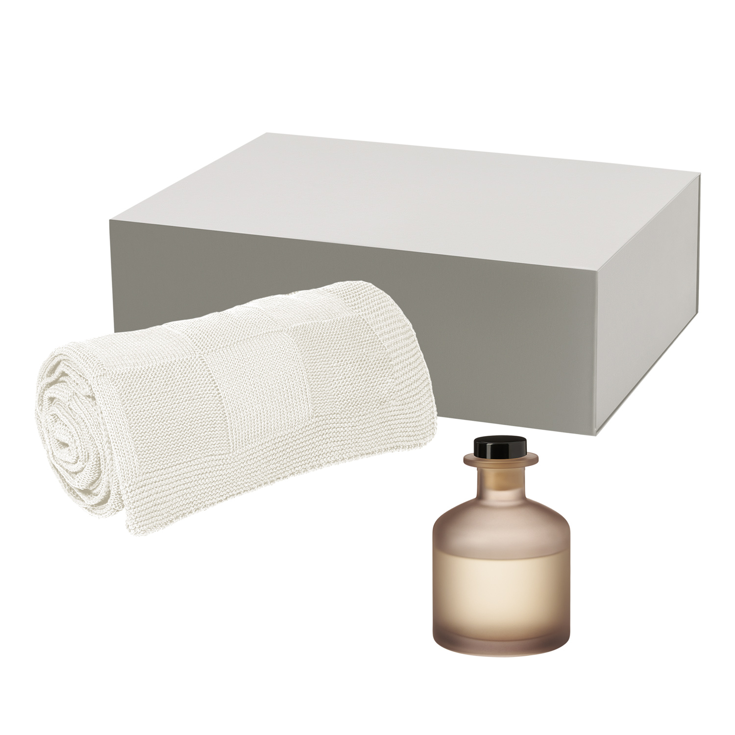 Подарочный набор Mizu, Cella, бежевый (диффузор, плед)-0