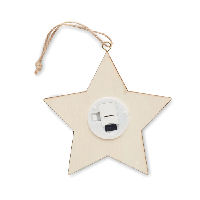 Звезда новогодняя, древесный-1