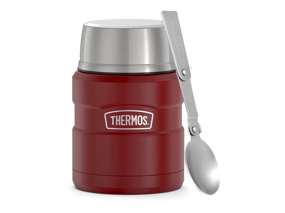 Термос из нерж. стали с ложкой тм THERMOS SK3000 MRR 0,47L-2