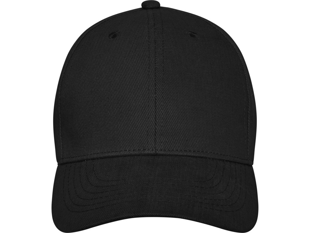 Бейсболка Davis, 6 панелей, черный-1
