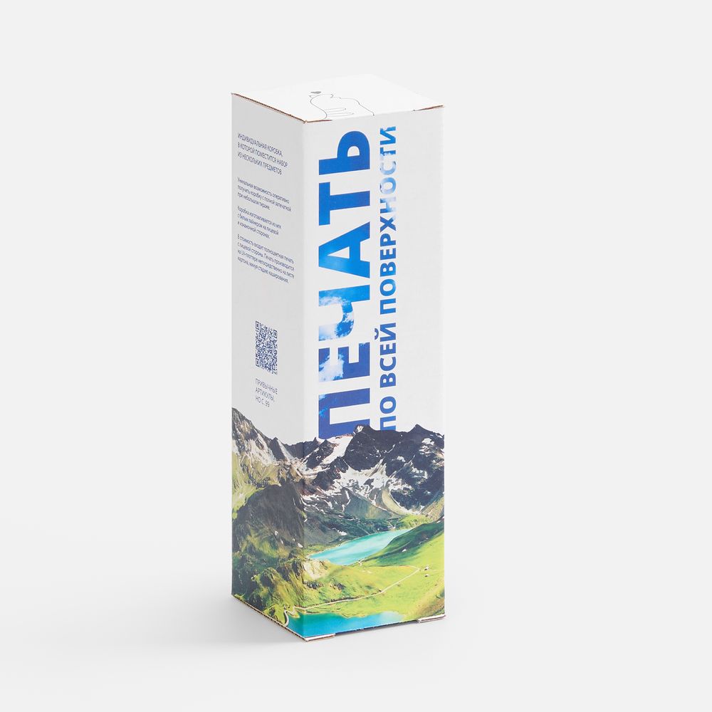 Коробка с полноцветной печатью для термоса Plain 500-1