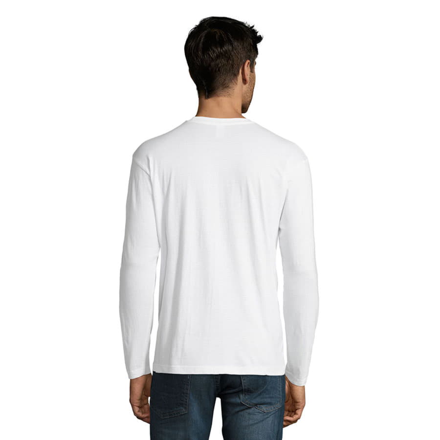 Футболка мужская с длинным рукавом MONARCH 150, белый-4