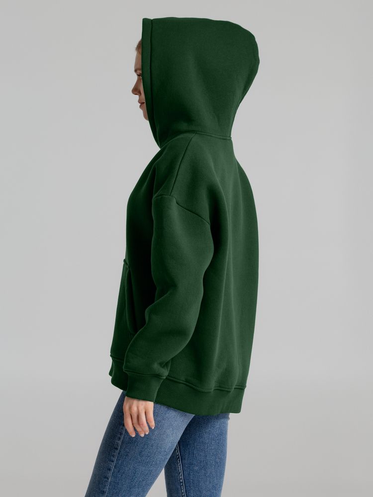 Худи Kulonga Oversize, темно-зеленое-3