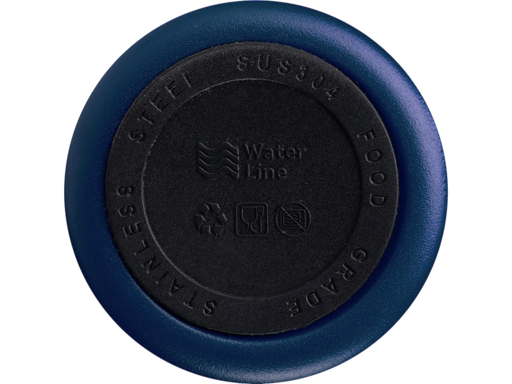 Вакуумная термокружка Waterline с медной изоляцией Bravo, 400 мл, тубус, темно-синий-8