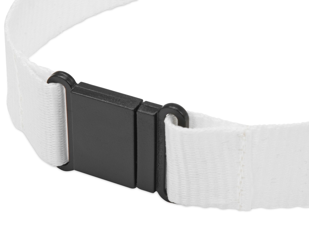 Ланьярд с карабином и замком безопасного разрыва, белый-2