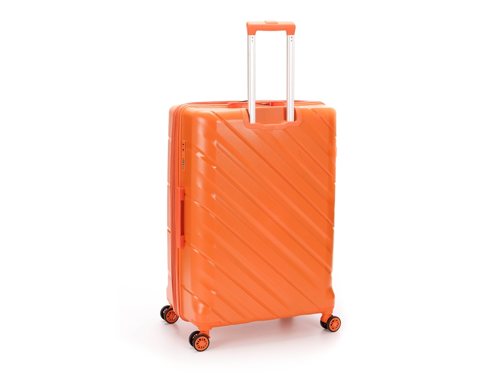 Чемодан TORBER В Отпуск, оранжевый, полипропилен, 54,5 х 33,5 х 79 см, 135 л-2