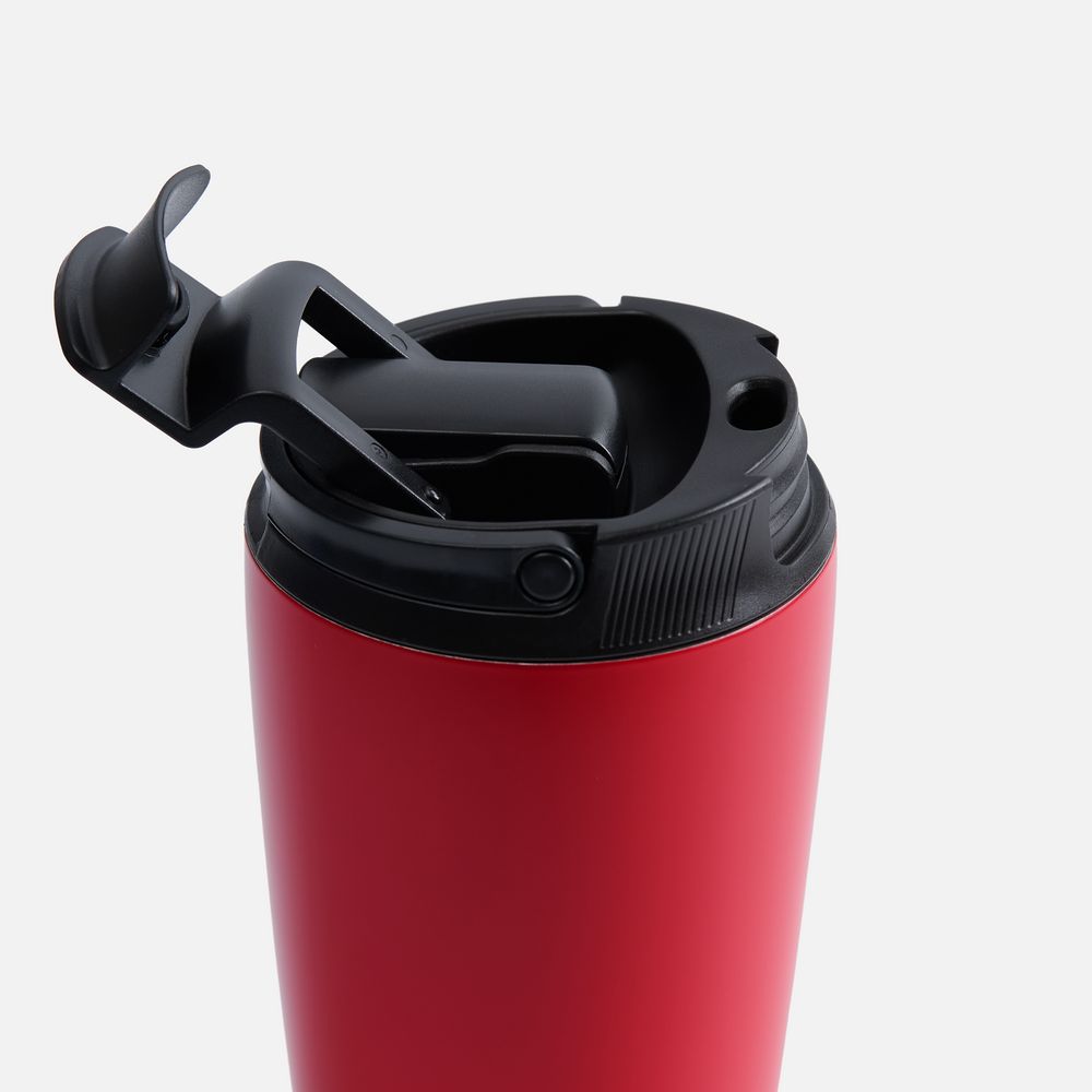 Термостакан с двумя поильниками Duetta, красный-2