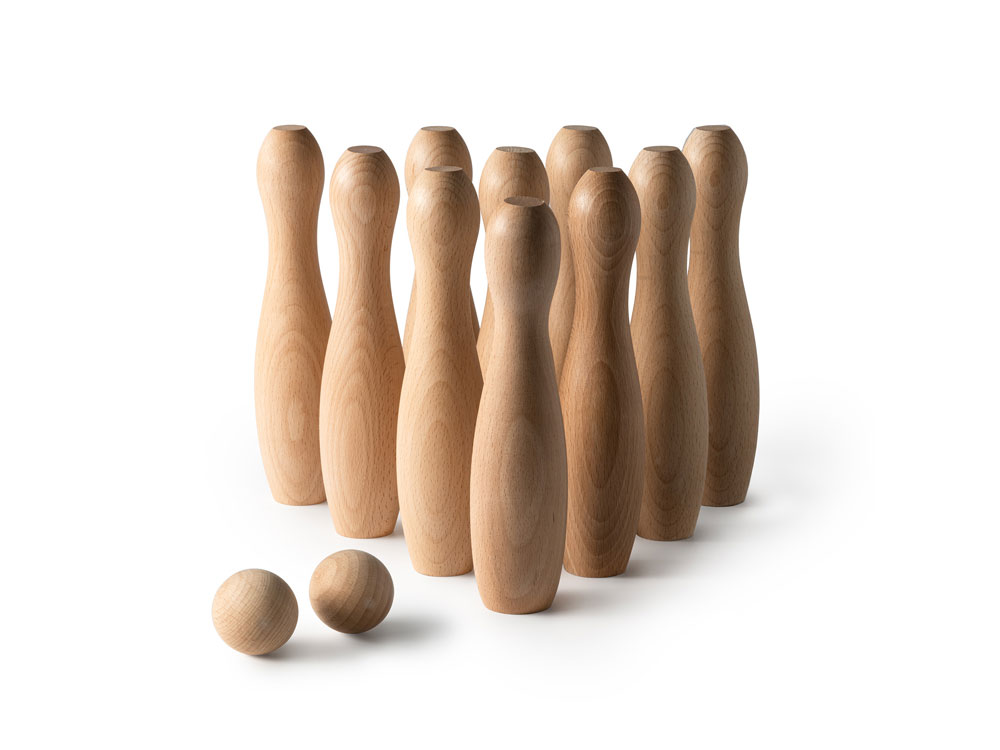 Набор для игры в боулинг VIZA, натуральный-0