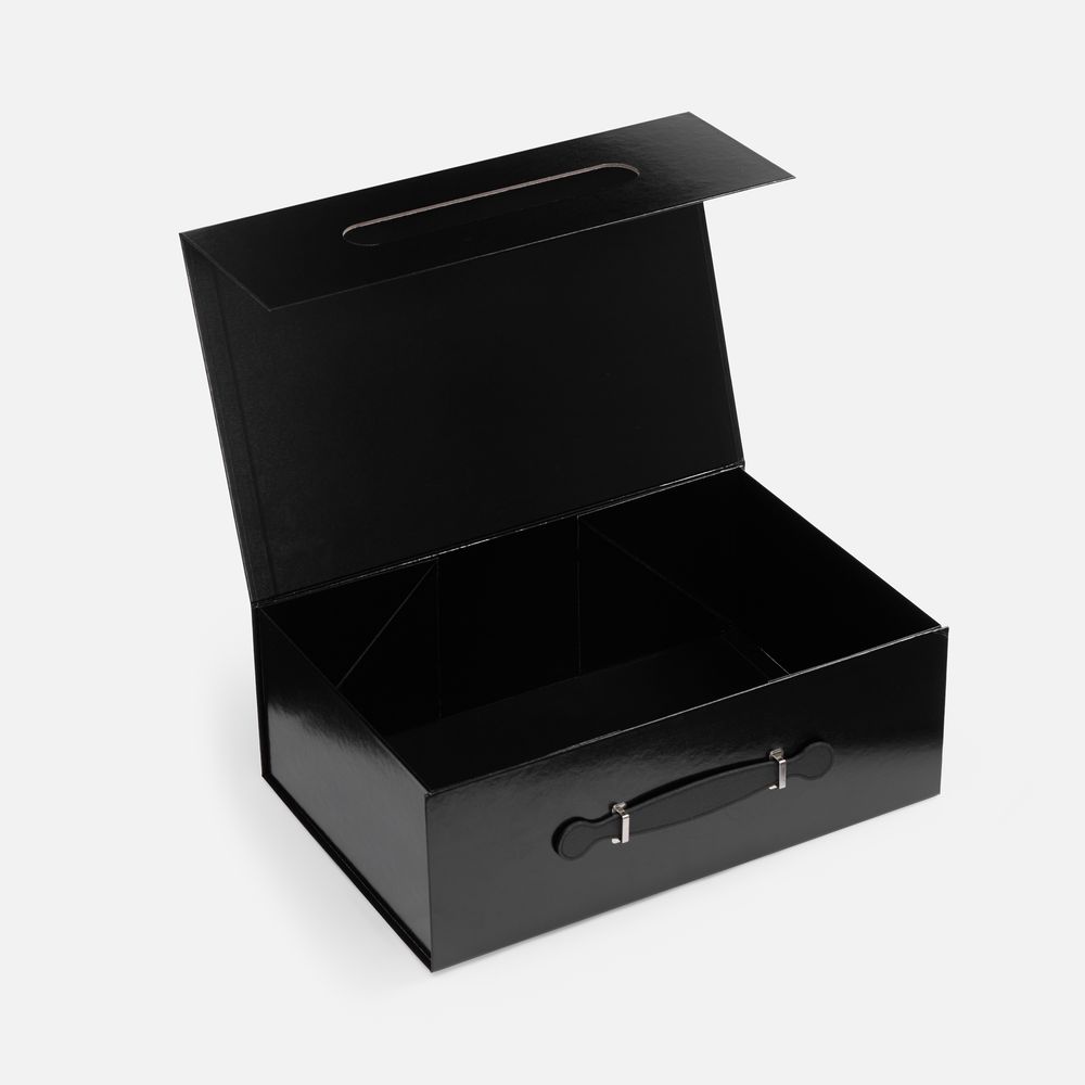 Коробка складная Holdfold, L, черная-3