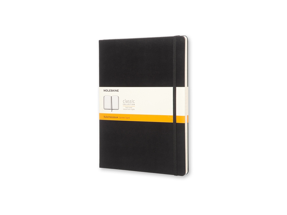 Записная книжка Moleskine Classic (в линейку), Хlarge (19х25 см), черный-0