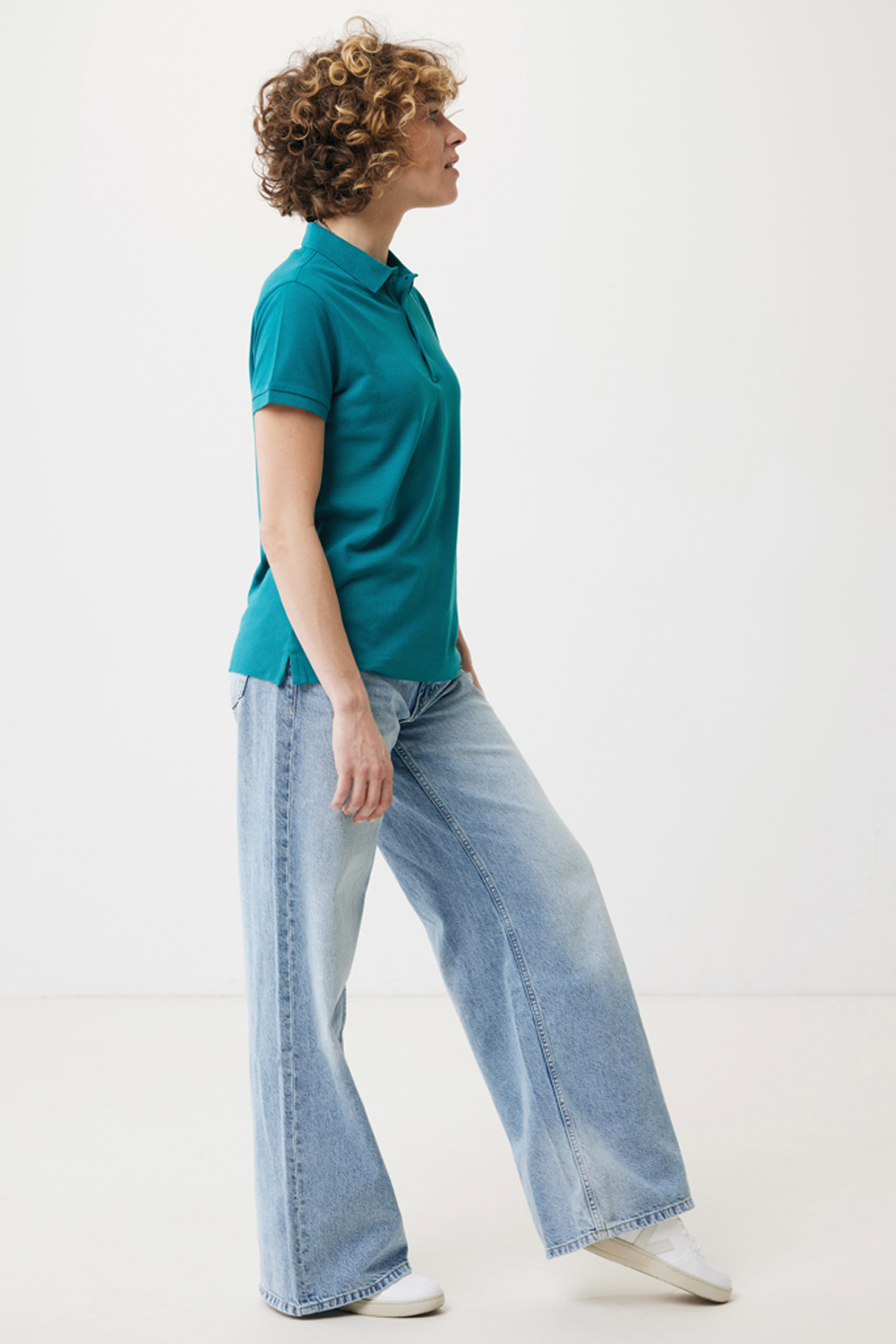 Женская рубашка поло Iqoniq Yosemite из переработанного хлопка-пике, унисекс, 220 г/м²-5