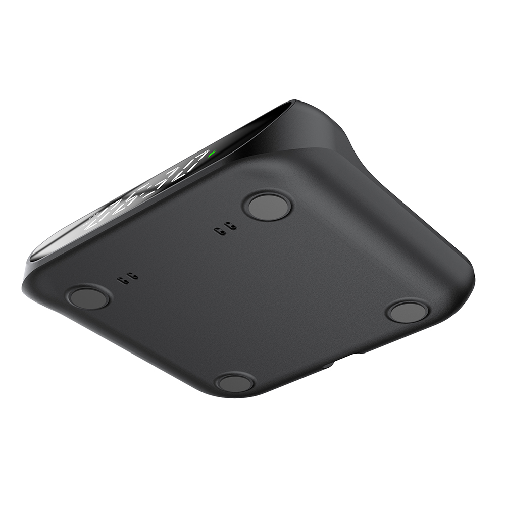 Часы с беспроводной зарядкой Drake 3в1, Черный-3