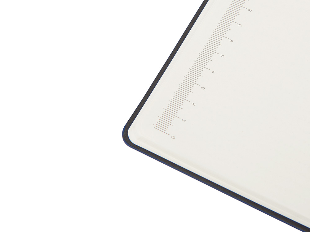 Блокнот А5 в гибкой обложке Chaplin, синий-8