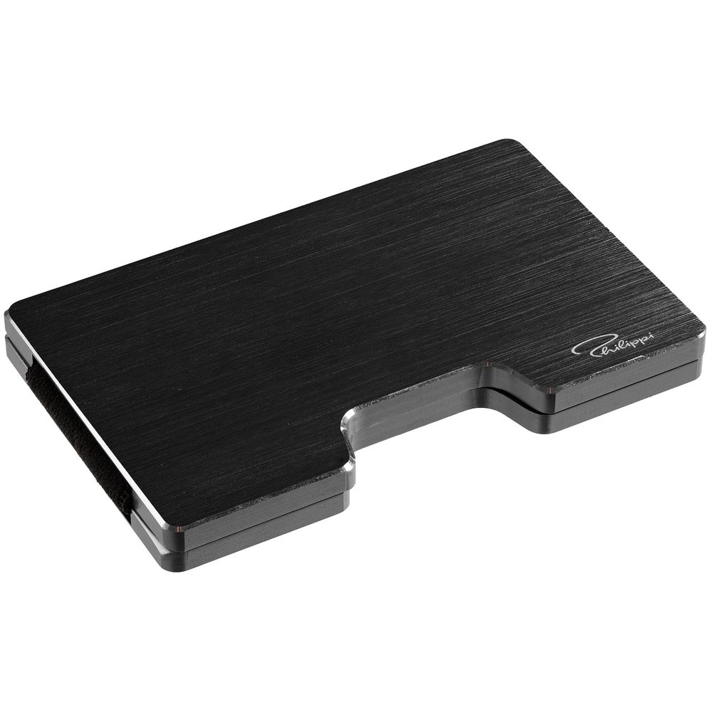 Футляр для карт с зажимом для купюр Cooper, черный-2