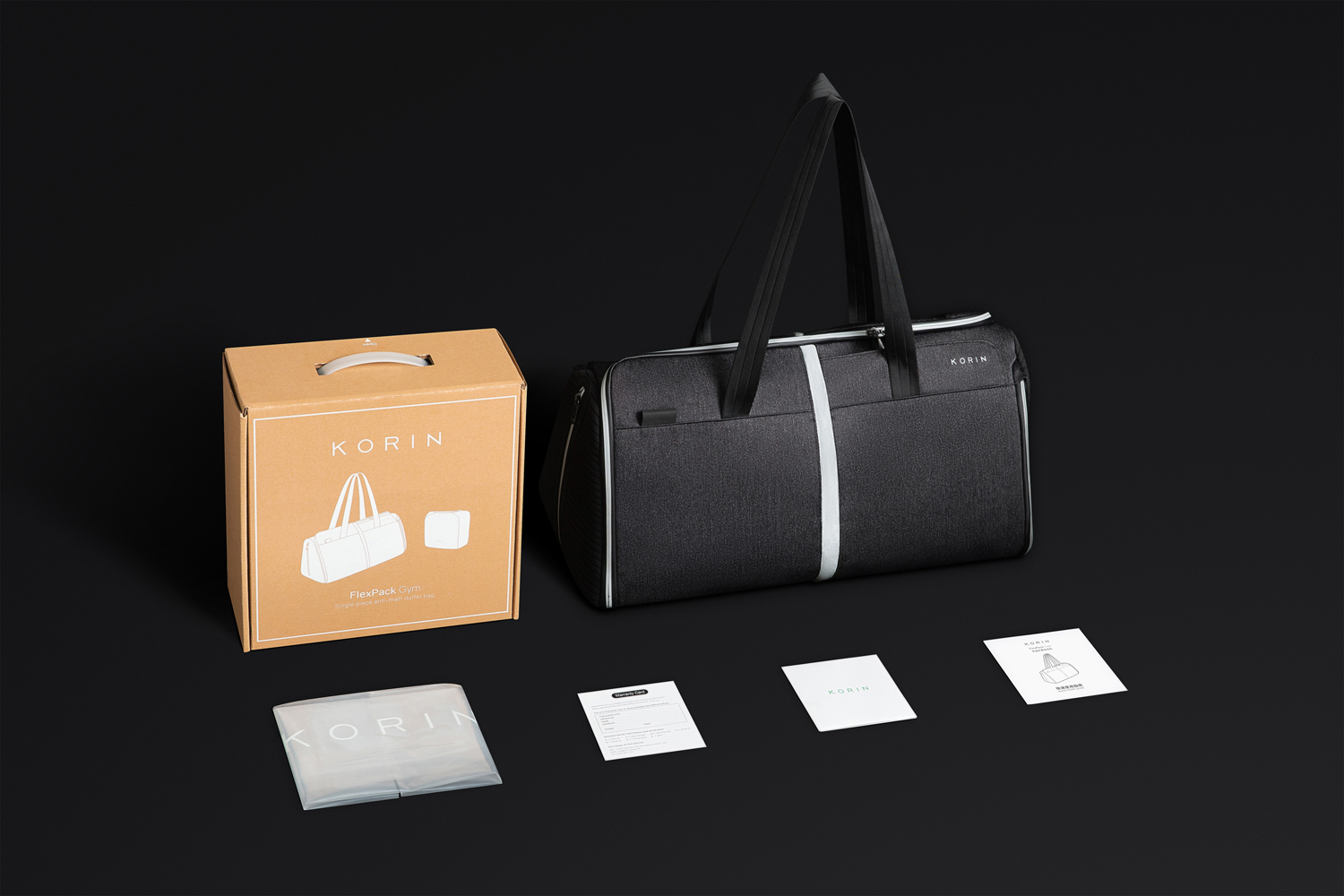 Спортивная KORIN сумка FlexPack Gym 49х26х23 см, темно-серая-11