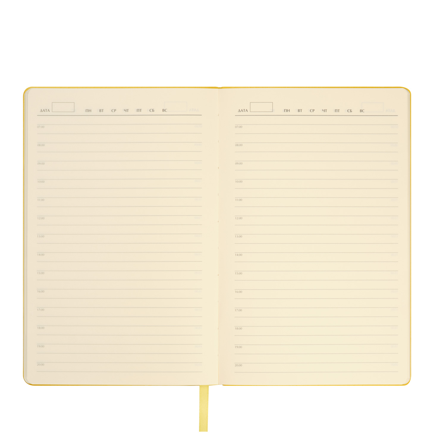 Ежедневник Латте (Latte NEW) недатированный, желтый/желтый (без упаковки, без стикера)-8