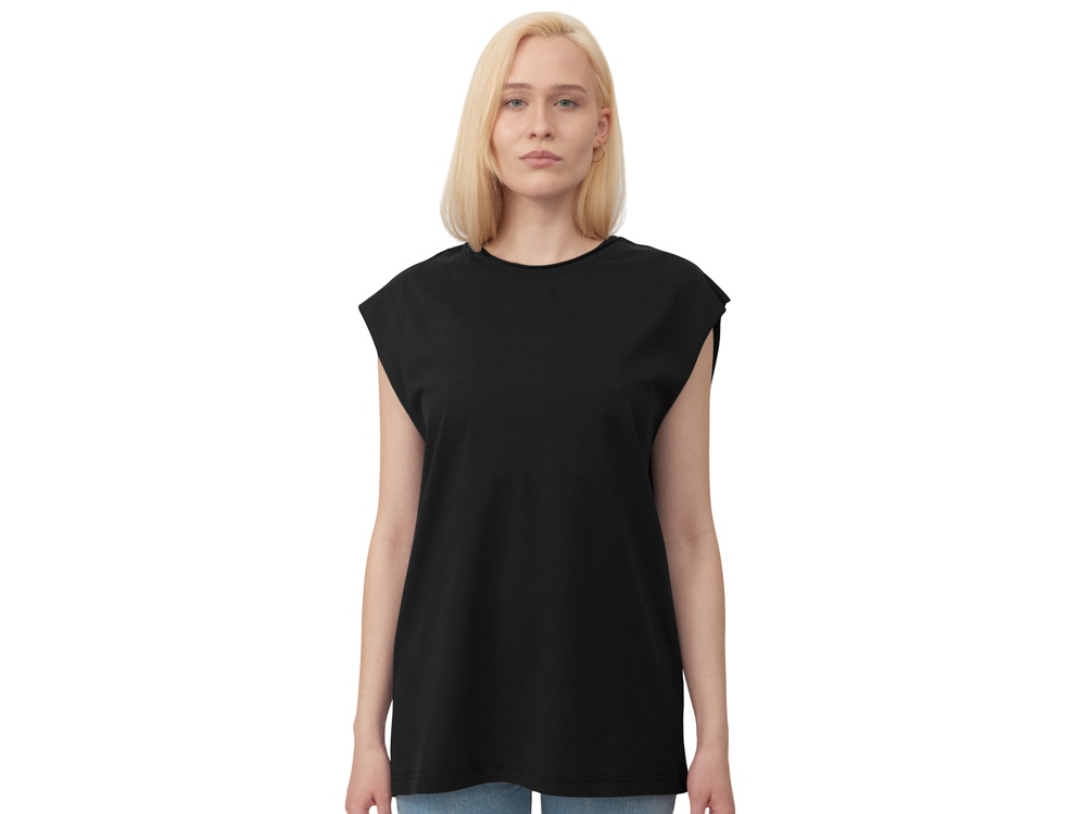 Майка оверсайз Berlin, унисекс, черный-2