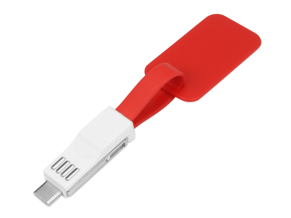 Зарядный кабель 3-в-1 Charge-it, красный-1