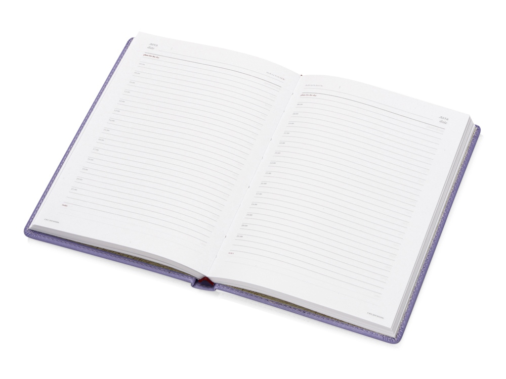 Ежедневник недатированный А5 Velvet, сиреневый-1