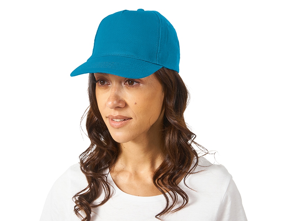 Бейсболка Memphis 5-ти панельная, ярко-голубой-2