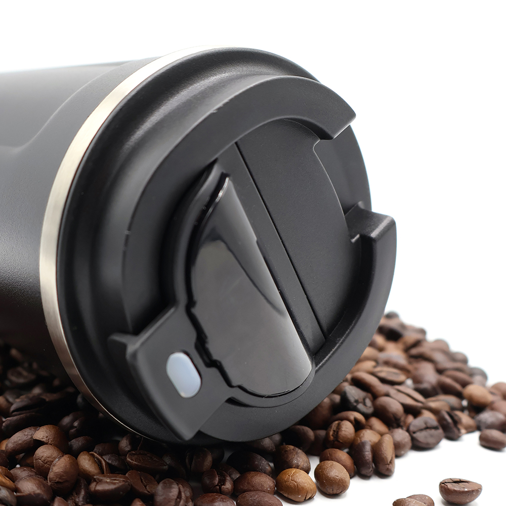 Термокружка Moon с дисплеем, Черный-4