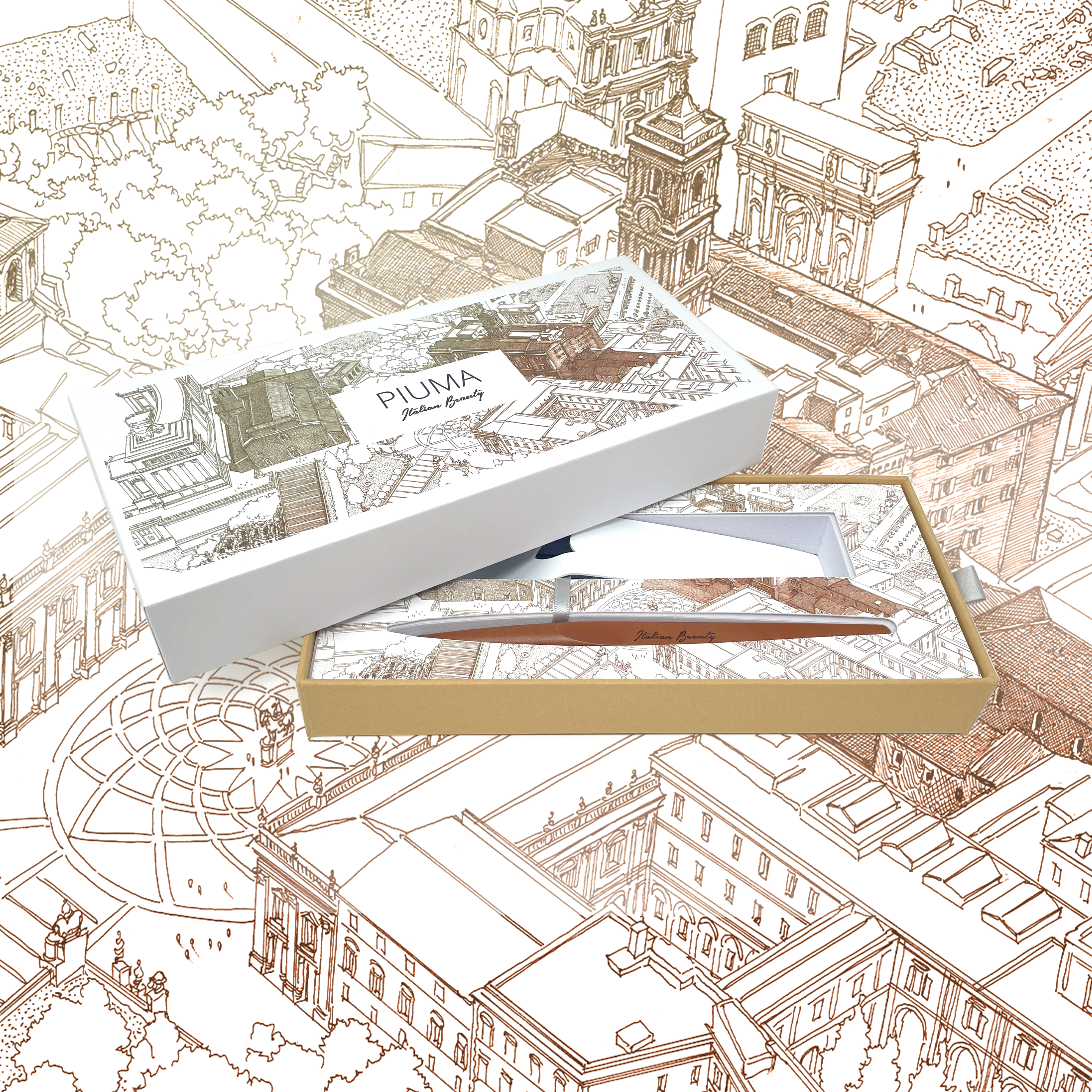 Шариковая ручка Pininfarina Piuma ITALIAN BEAUTY ROMA-0