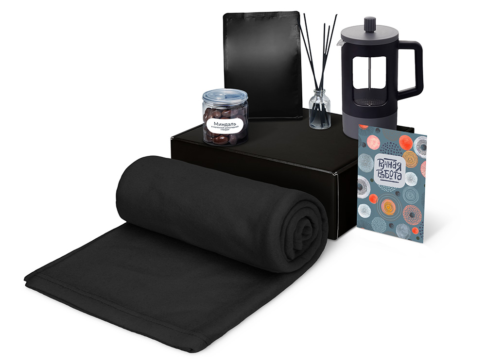 Подарочный набор Re:y. Vive с пледом, френч-прессом и кофе-1