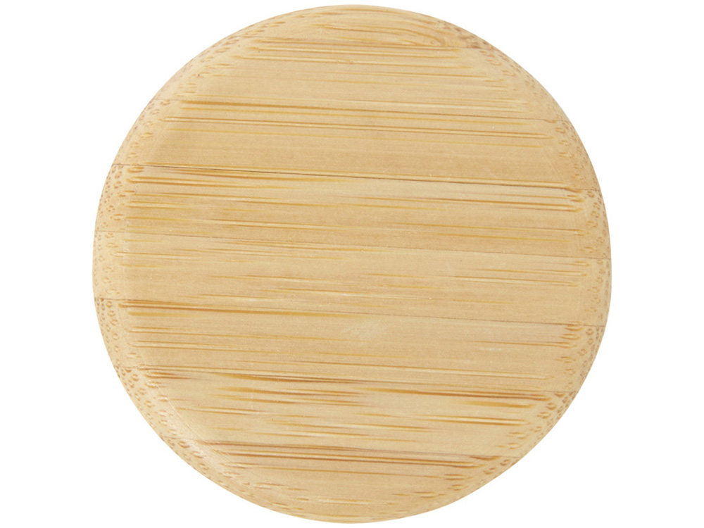 Стеклянная бутылка для воды Porto объемом 500 мл с силиконовой ручкой и бамбуковой крышкой - Brick-3